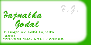 hajnalka godal business card
